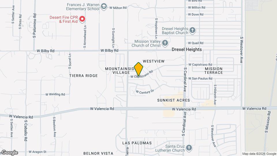 3215 W Capistrano Rd Map and Location Details