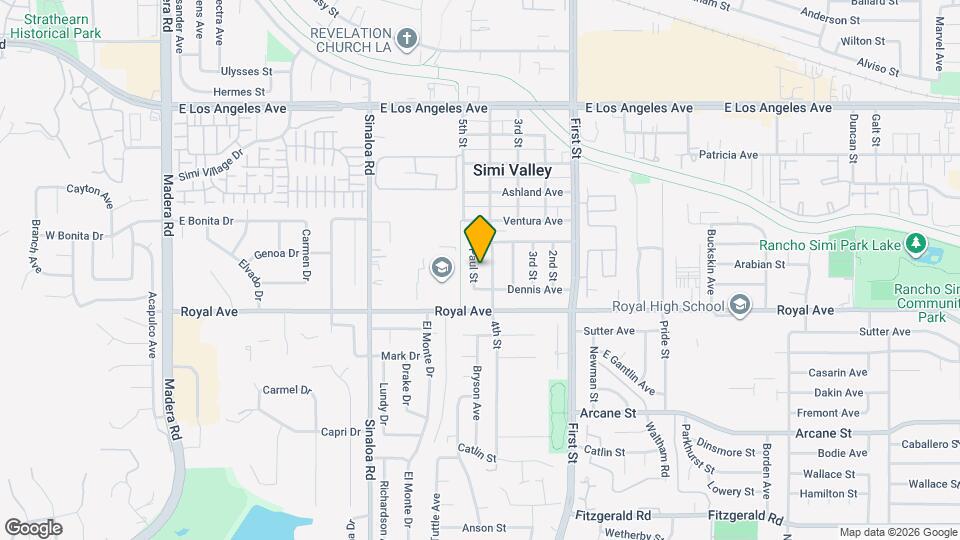 1482 Paul St Map and Location Details