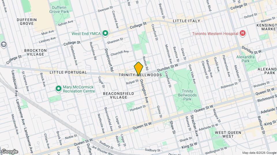 220 Ossington Ave Map and Location Details