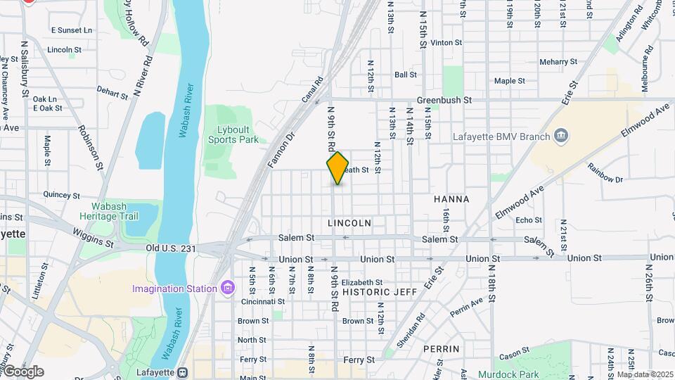 1107-1115 N 9th St Map and Location Details