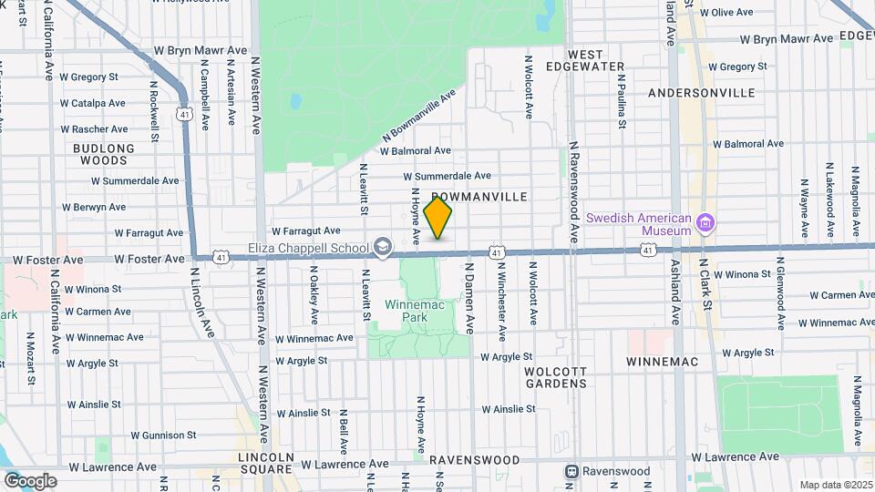 2036 W Foster Ave Map and Location Details