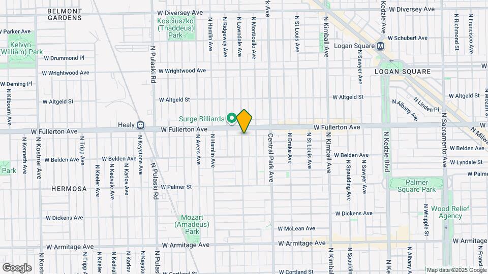 2343 N Lawndale Ave Map and Location Details