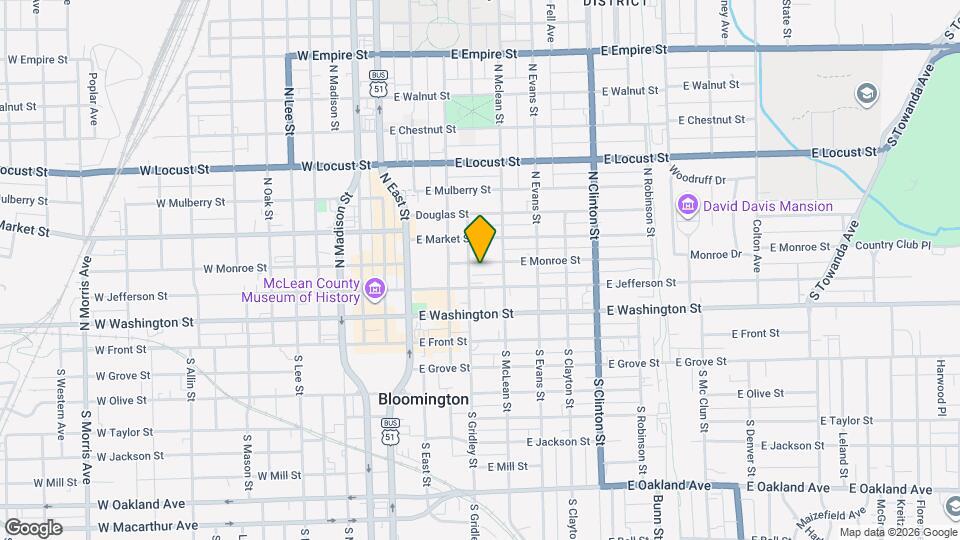 403 1/2 E Monroe St Map and Location Details