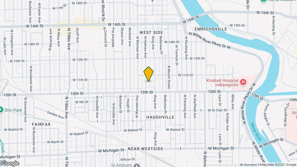 1029 N Holmes Ave Map and Location Details