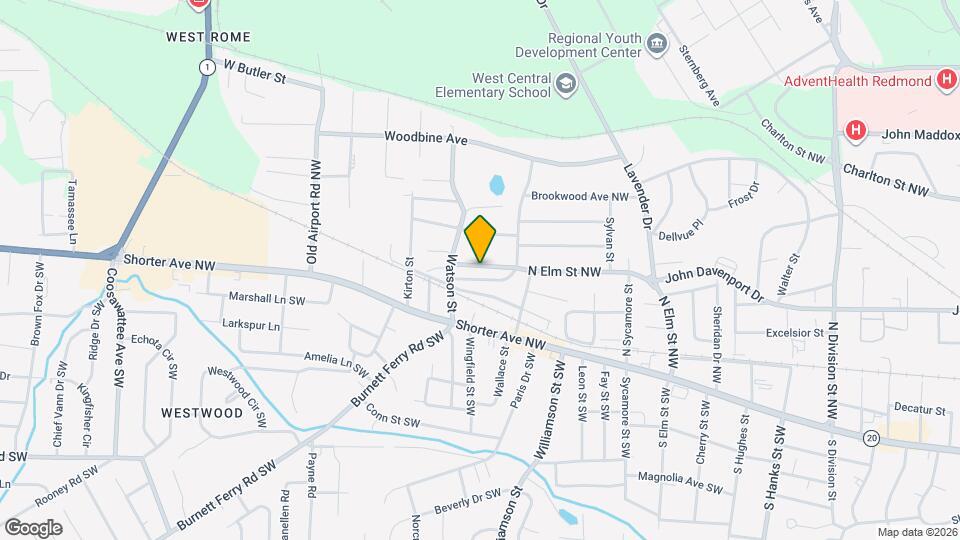 419 N Elm St NW Map and Location Details