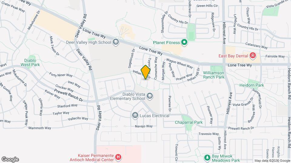 5112 Toyon Ct Map and Location Details