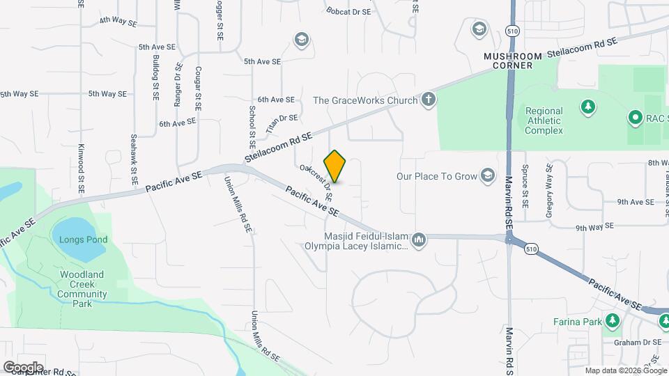922 Oakcrest Dr SE Map and Location Details
