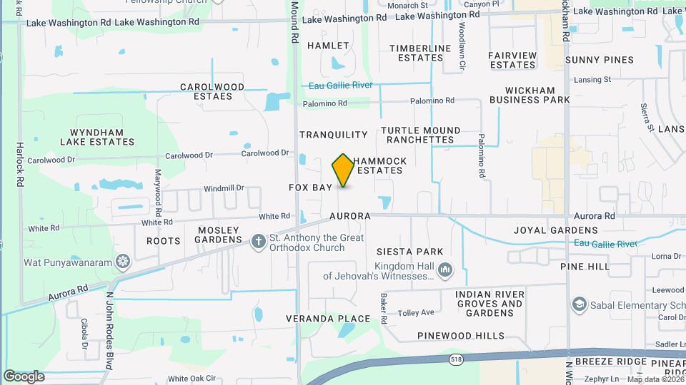 1833 Oakwood Trail Map and Location Details
