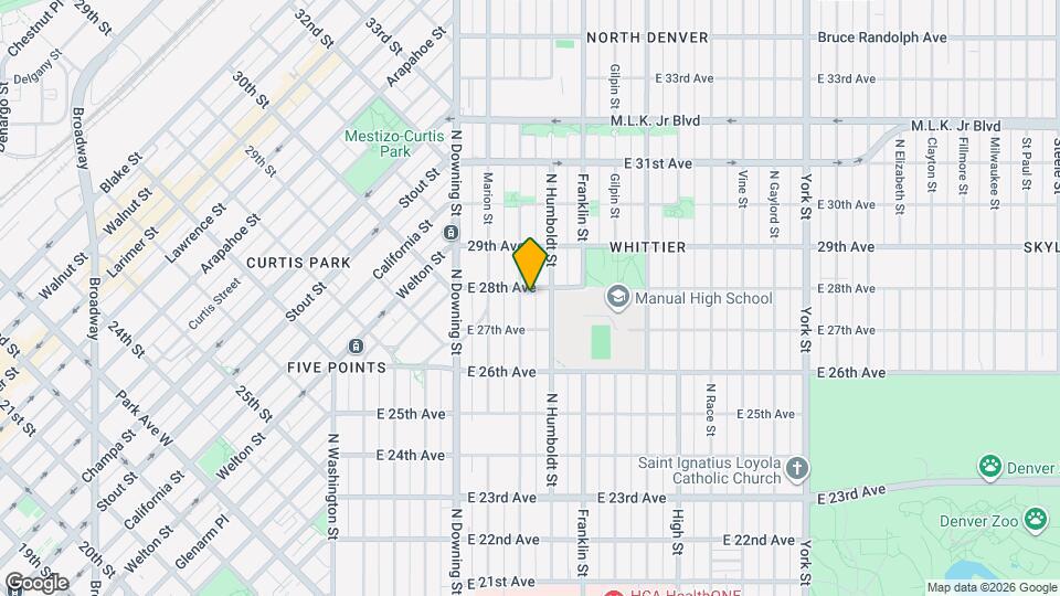 2752 N Lafayette St Mapa y Detalles de la Ubicación