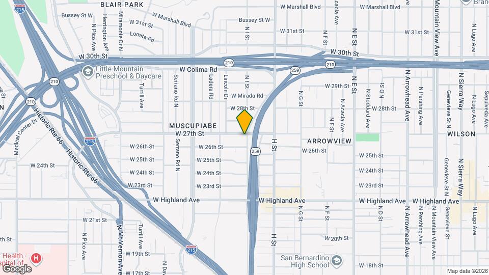 907 W 27th St, Unit B Map and Location Details