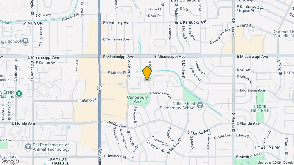 1303 S Kingston St Map and Location Details