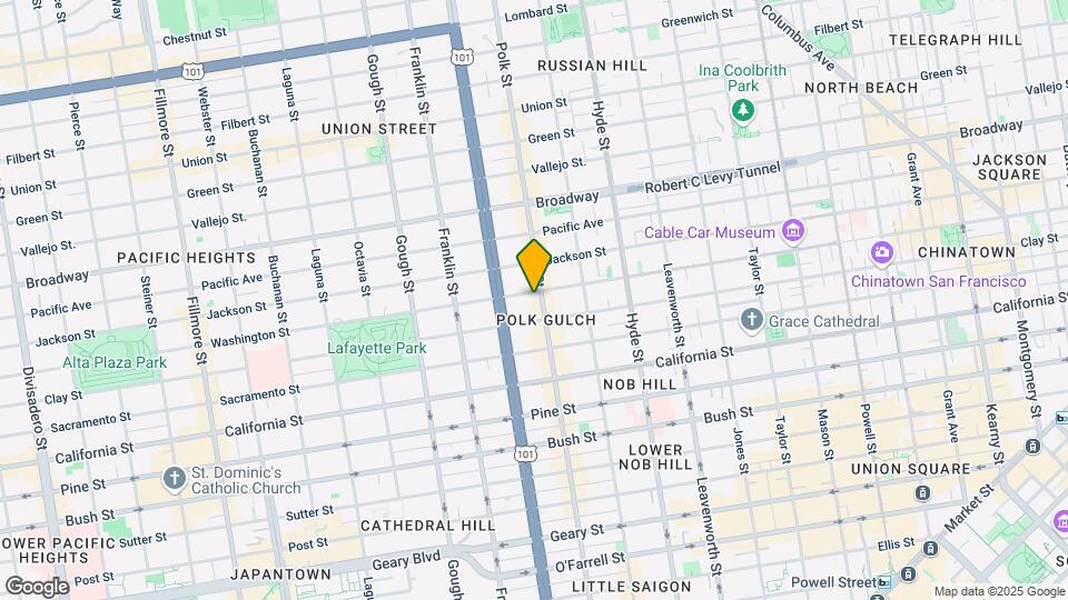1711 Washington St Map and Location Details