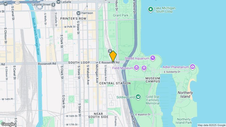1235 S Michigan Ave Map and Location Details