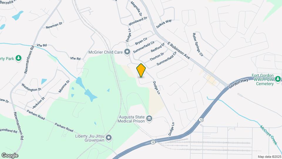 Grovetown Crossing Townhomes Map and Location Details