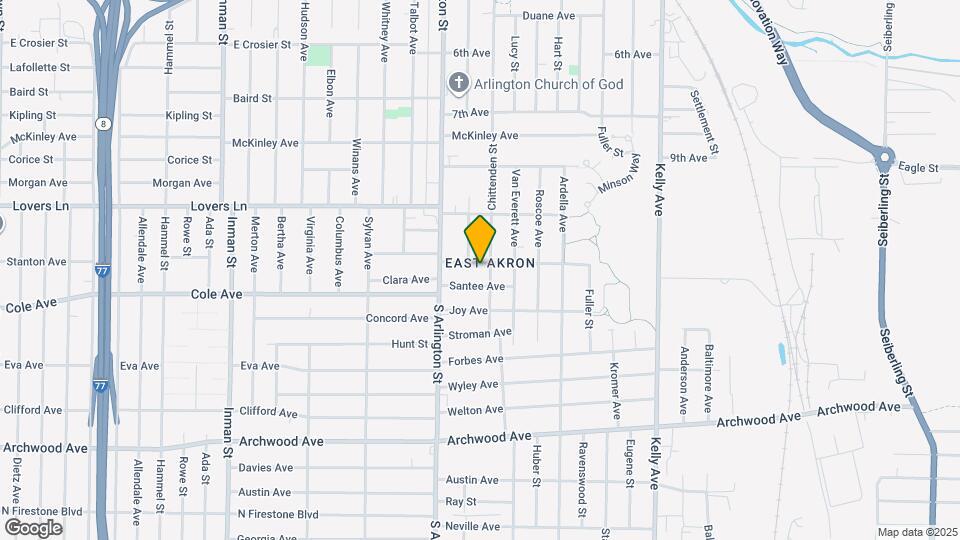 1136 Delos St Map and Location Details