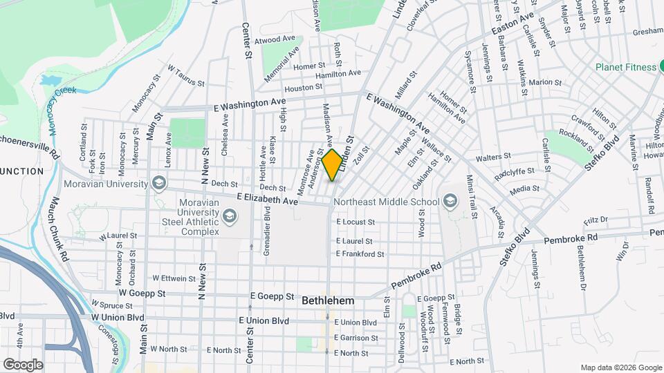 1331 Linden St Mapa y Detalles de la Ubicación