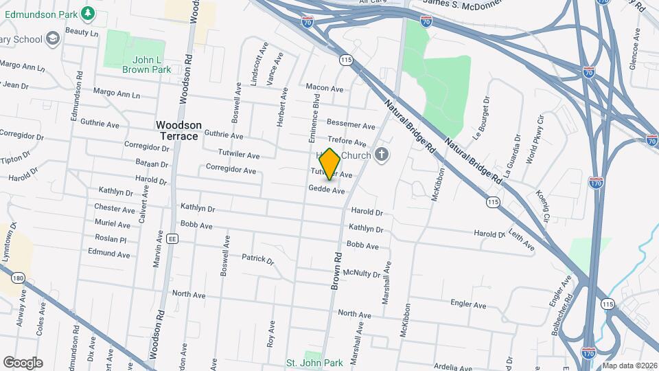 9009 Gedde Ave Map and Location Details
