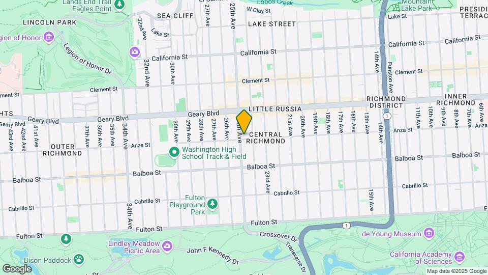 3342 Anza St Map and Location Details