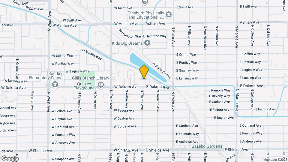 3836 N Thorne Ave Map and Location Details
