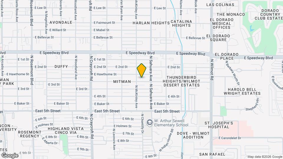5819 E Rosewood St Map and Location Details