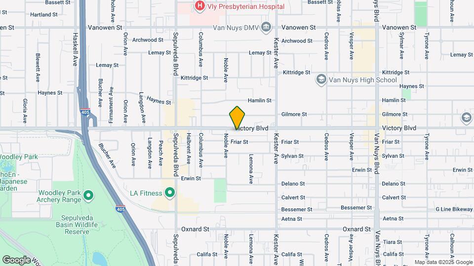 15070 Victory Blvd, Unit 103 Map and Location Details