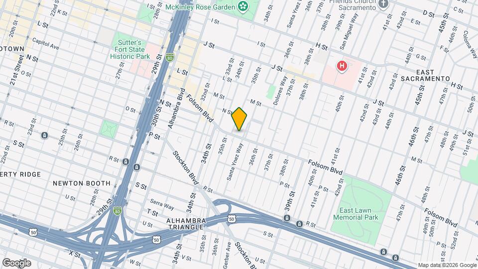 3525 Folsom Blvd Map and Location Details
