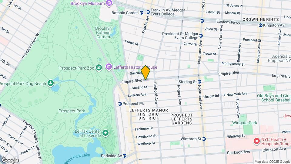 104-110 Empire Blvd Map and Location Details