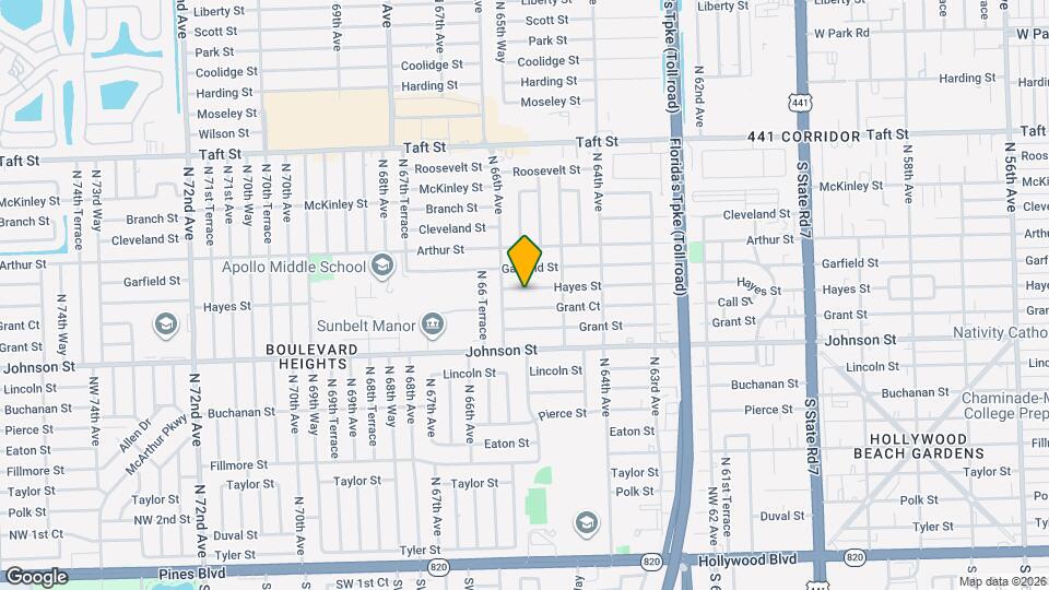 6560 Hayes St Map and Location Details