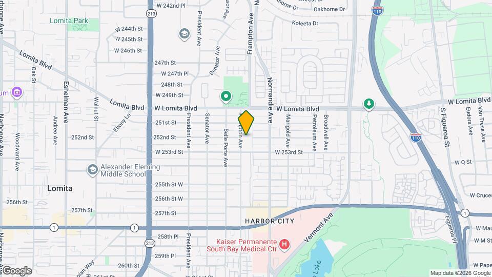 25200 Frampton Ave Map and Location Details