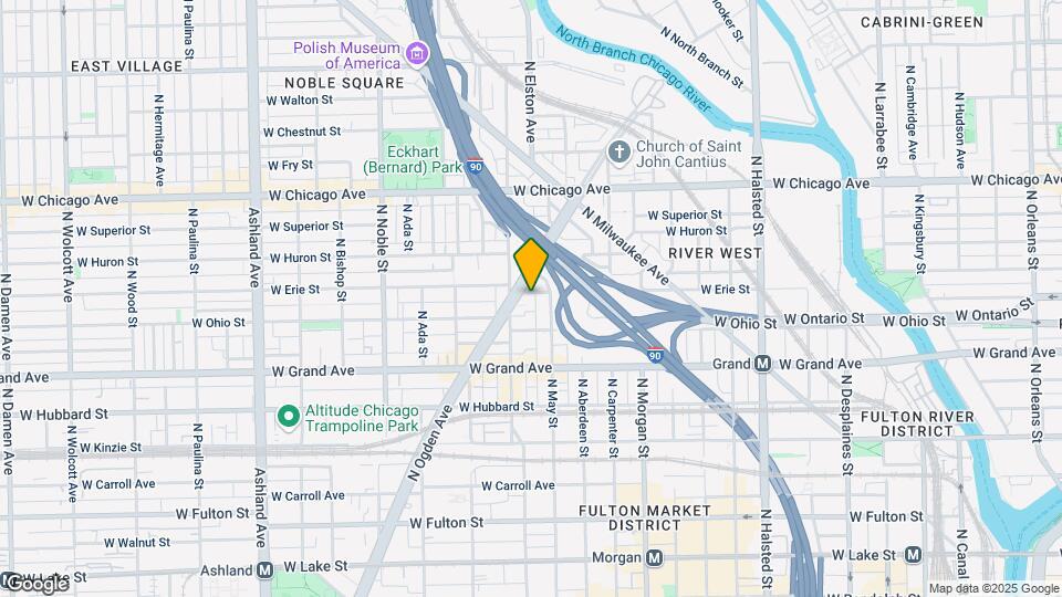 1149 W Erie St Map and Location Details