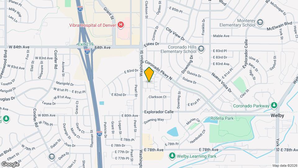 8156 Washington St, Unit A15 Map and Location Details