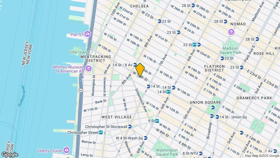 222 W 14th St Map and Location Details