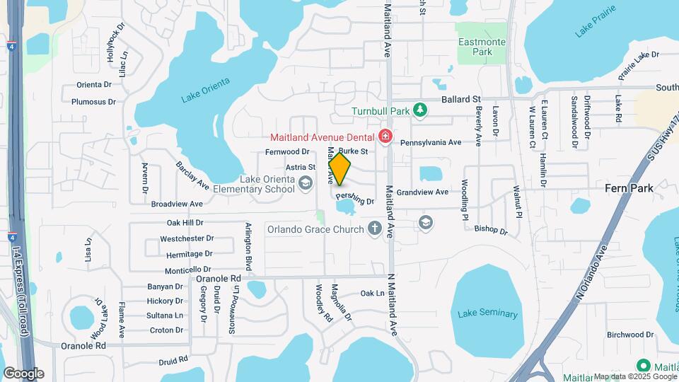 615 Pershing Dr Map and Location Details