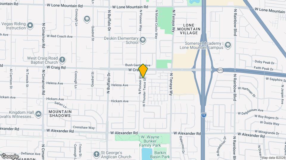 4319 N Thunder Twice St Map and Location Details