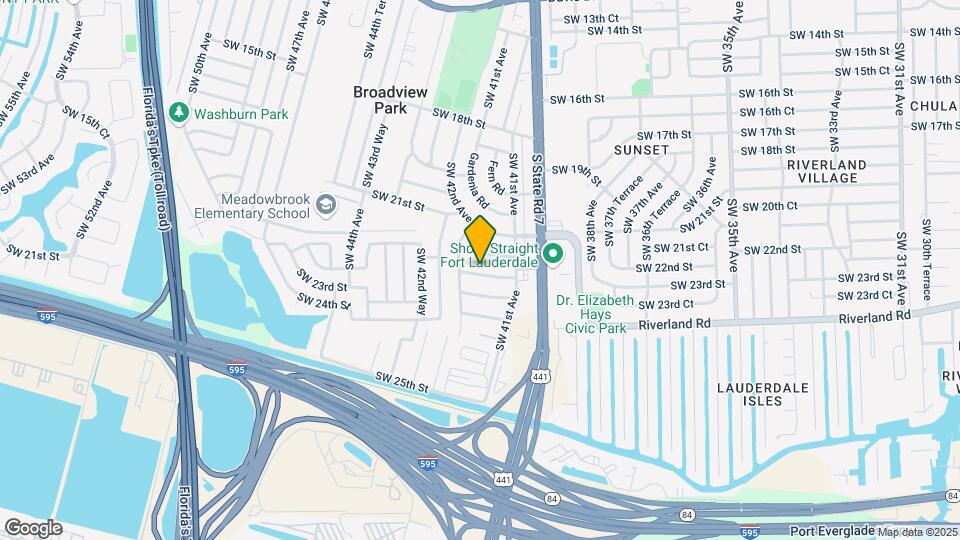 4157 SW 22nd St Map and Location Details