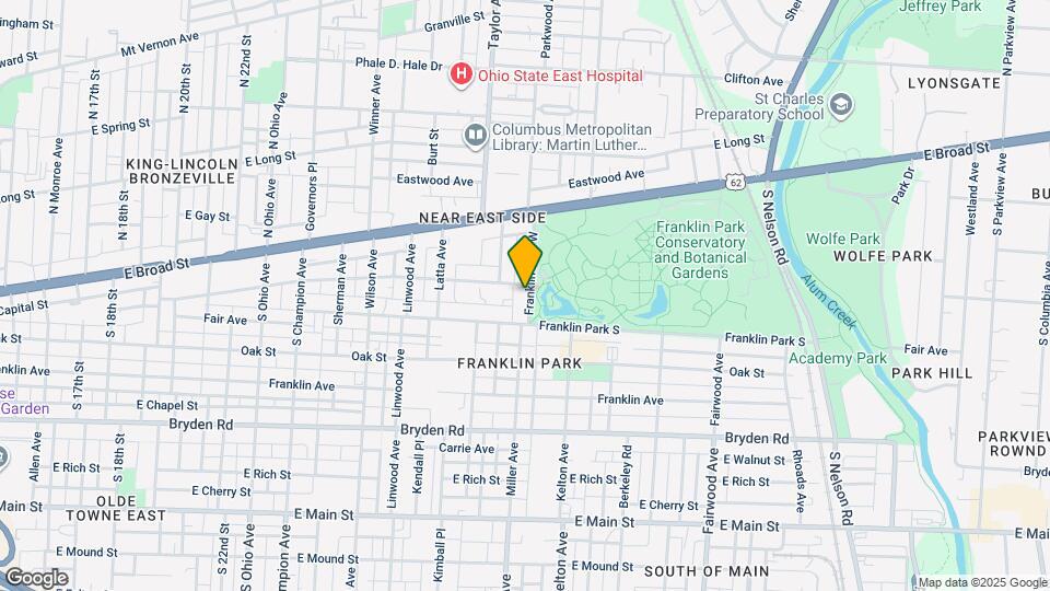 109 Franklin Park W Mapa y Detalles de la Ubicación