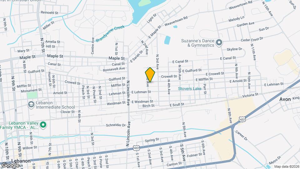 442 N 2nd Ave Map and Location Details