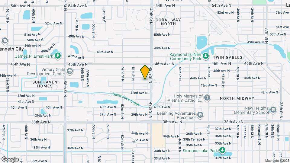 4921 43rd Ave N Map and Location Details