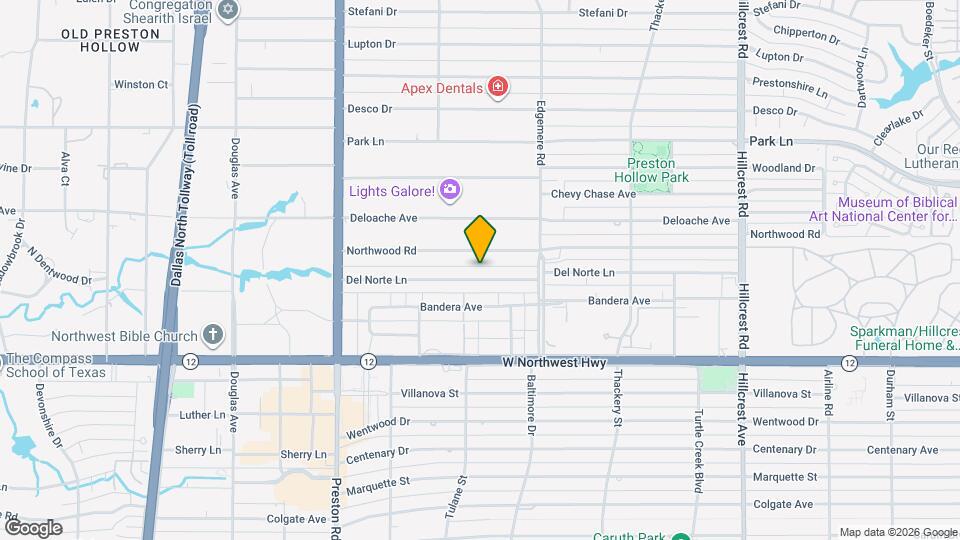 6243 Del Norte Ln Map and Location Details