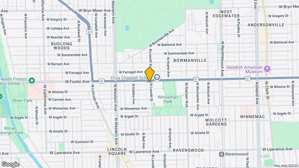 5152 N Leavitt St Map and Location Details