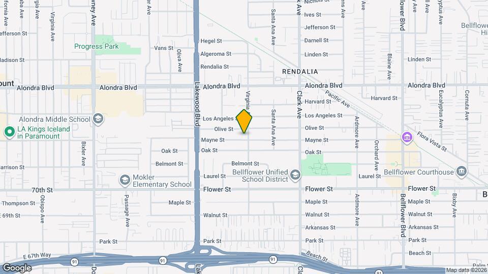 9153 Mayne St Map and Location Details