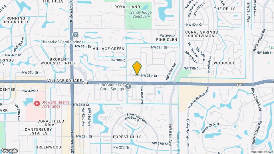 8502 NW 35th St Map and Location Details