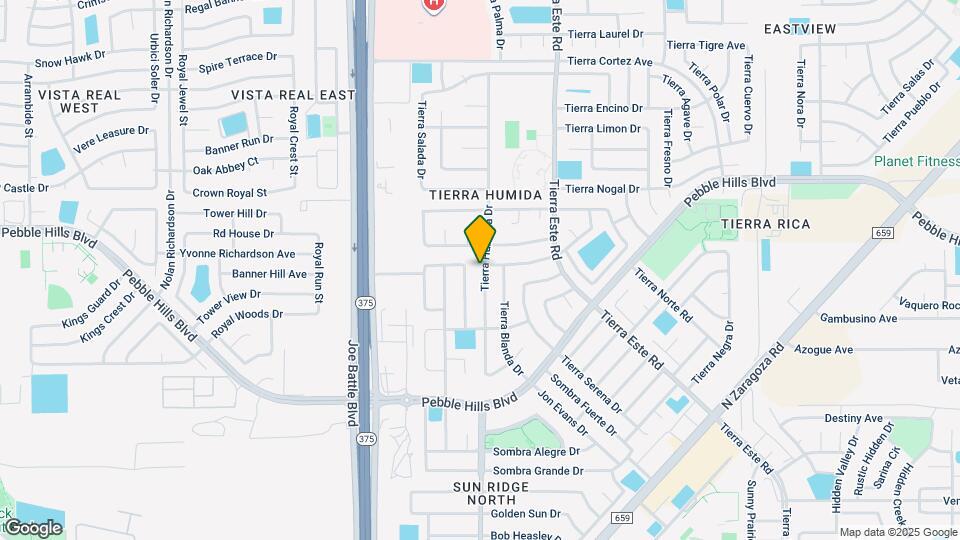 2365 Tierra Humeda Dr Map and Location Details