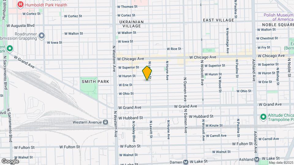 2208 W Erie St, Unit 2f Map and Location Details