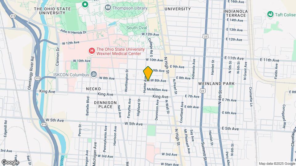 105 W 8th Ave-Unit -A Map and Location Details
