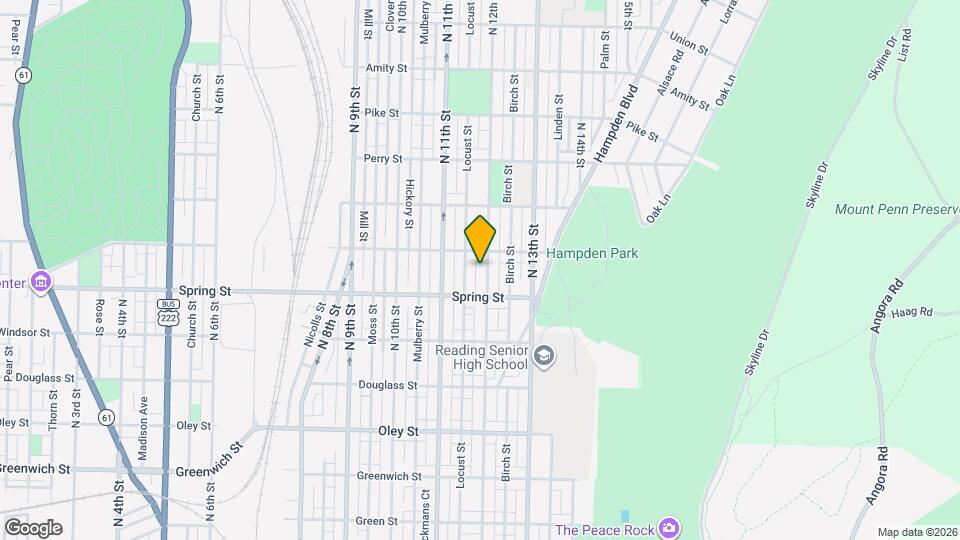 1034 N 12th St Mapa y Detalles de la Ubicación