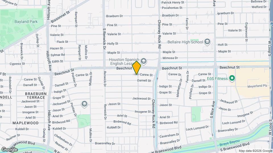 5403 Carew St Map and Location Details