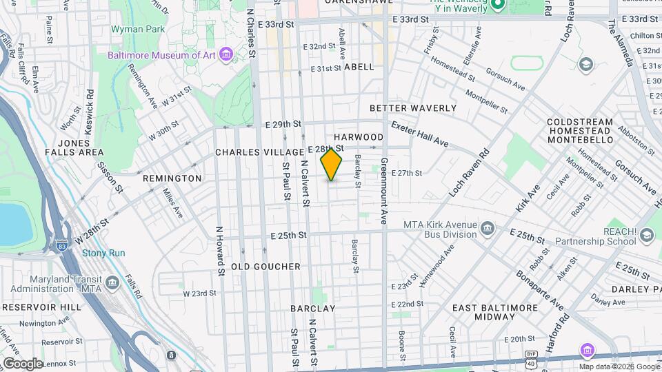 2623 Guilford Ave Mapa y Detalles de la Ubicación