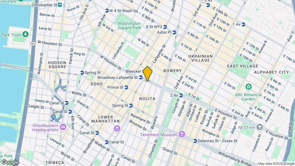 47 E Houston St Mapa y Detalles de la Ubicación