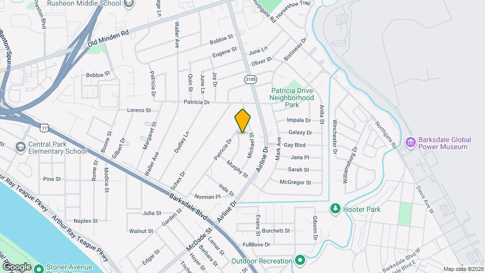 1346 Shamrock St Map and Location Details